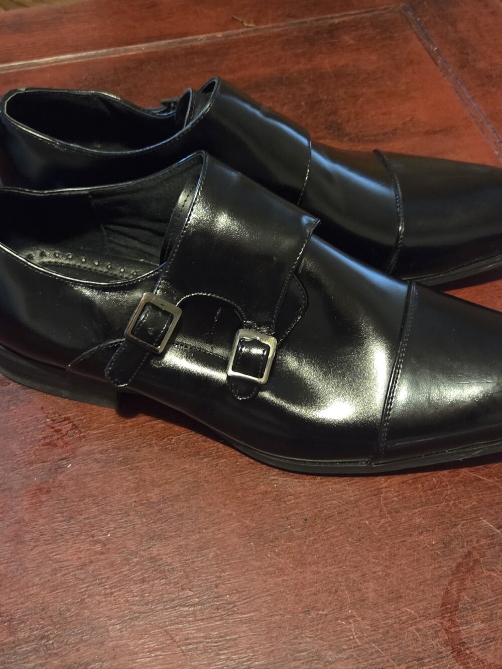 New Mens Stacy Adams Bayne Slip On Leather Black Shoes Dress Shoes Size 9.5